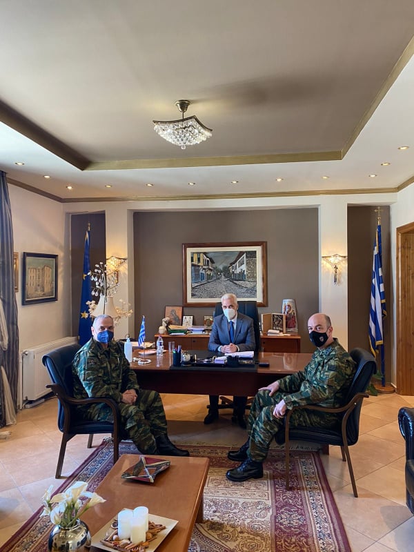 Εθιμοτυπική επίσκεψη Διοικητή Δ’ Σώματος Στρατού στον Δήμαρχο Σουφλίου